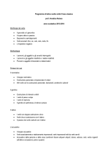 Programma di latino svolto nella II liceo classico prof. Annalisa