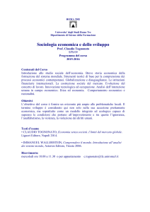 Programma - Dipartimento di Scienze della Formazione