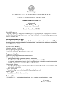 UNIVERSITA* degli STUDI di FOGGIA
