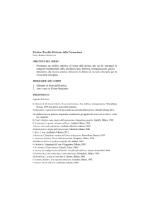 Estetica (Facoltà di Scienze della Formazione)