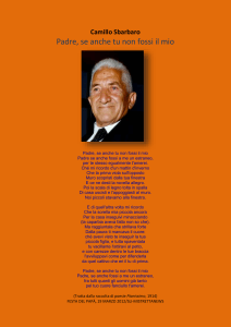 Una poesia per mio padre, di Camillo Sbarbaro