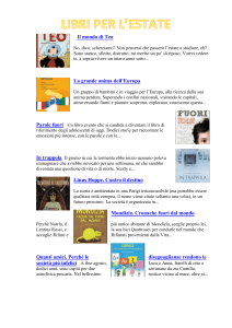 LIBRI PER L`ESTATE Il mondo di Teo