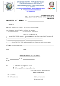 RICHIESTA RECUPERO ATA