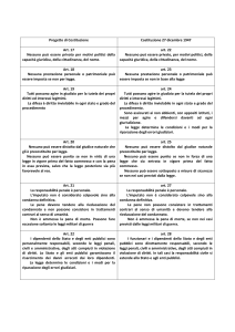 Progetto di Costituzione Costituzione 27 dicembre 1947 Art. 17