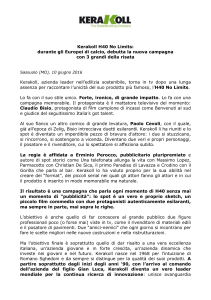 Comunicato stampa