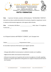 contratto formativo alunni accoglienza turistica