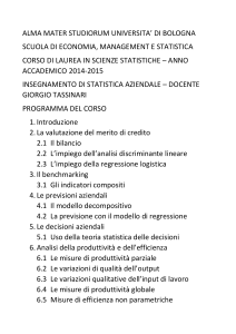 Marketing e pubblicità. Strumenti e modelli di analisi statistica