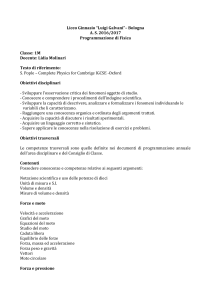 Programmazione classe 1M