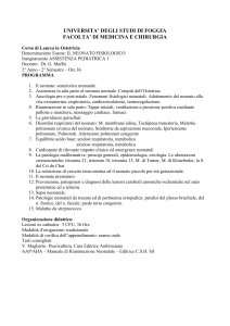 universita* degli studi di foggia - Facoltà di Medicina e Chirurgia