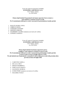 Esiti prova scritta del 30 giugno 2016 e recupero III esonero