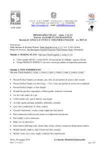 Programma di Inglese 3ACAT 2015/16
