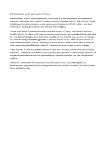 Enucleoresezione renale laparoscopica off