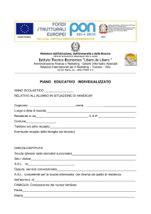 Piano educativo individualizzato (PEI)