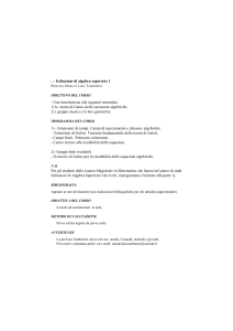 Istituzioni di algebra superiore 1