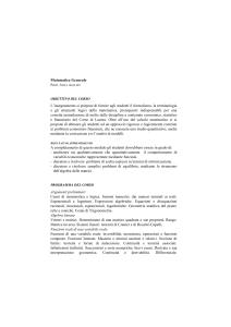 Matematica Generale