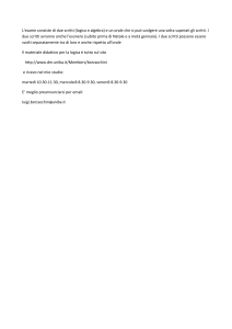 L`esame consiste di due scritti (logica e algebra) e un orale che si