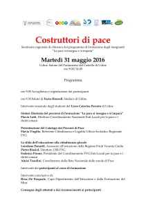 programma 31 maggio - Enti Locali per la Pace