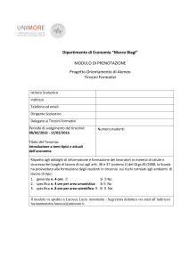Dipartimento di Economia “Marco Biagi”