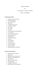 Programma Spagnolo III AL Liceo linguistico “C.Cavalleri” 2015
