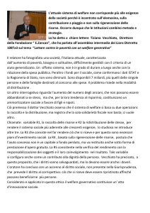 Vecchiato, le 5R del nuovo welfare