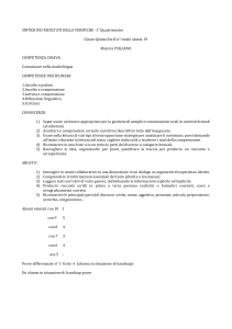 SINTESI DEI RISULTATI DELLE VERIFICHE