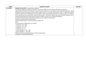 Codice Specifiche tecniche Quantità DL 3155BRS MODULO DI