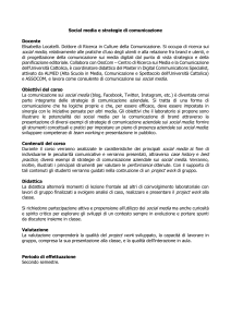 Programma - Università Cattolica del Sacro Cuore