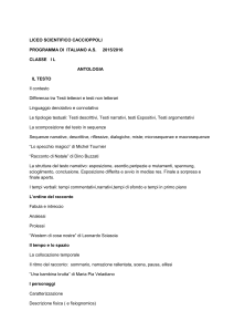 LICEO SCIENTIFICO CACCIOPPOLI PROGRAMMA DI ITALIANO