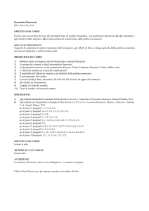 Economia Monetaria