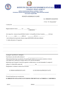 Modulistica per richiesta assemblea di classe