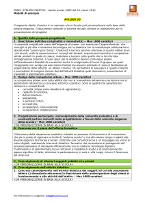 esempio ​atelier 3d - PNSD: ATELIER CREATIVI