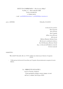 Riunione per utilizzazione dei docenti di sassofono