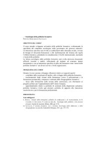 Sociologia delle politiche formative