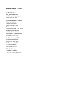 Se questo è un uomo (Primo Levi) Voi che vivete sicuri Nelle vostre