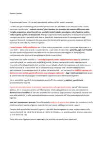 Santina Zannier Programma per l`anno 1914 su pari opportunità