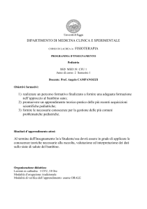 UNIVERSITA* degli STUDI di FOGGIA