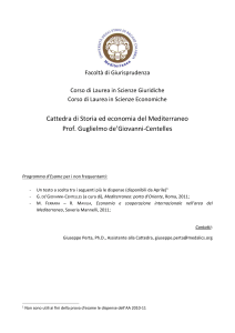 Facoltà di Giurisprudenza Corso di Laurea in Scienze Giuridiche