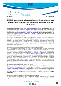 CP - contributo del CESE al programma di lavoro della