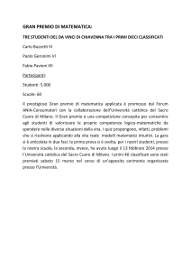 Gran premio di matematica - IIS Leonardo Da Vinci – Chiavenna