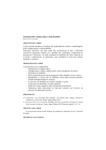 Psicologia dello sviluppo atipico e della disabilità