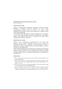 Sociologia dei processi associativi e del terzo settore
