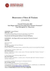 Venerdì 19 dicembre 2014 Aula Magna dell