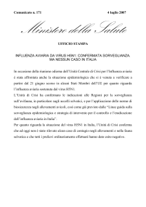 Scarica il comunicato - Ministero della Salute