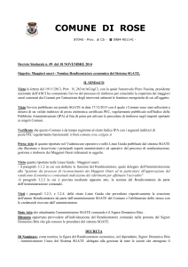 comune di rose - Gazzetta Amministrativa