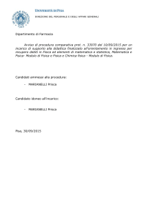 Dipartimento - Università di Pisa