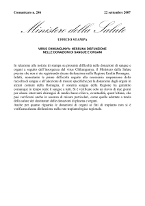 Comunicato n° 430 del 19 NOVEMBRE 2001