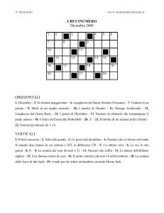 crucinumero - Matematicamente