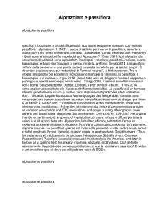 Alprazolam e passiflora