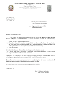 Circolare studenti n.82 del 23 marzo 2013