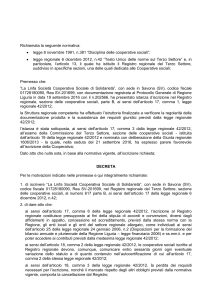 Testo del Decreto - Giunta Regionale Web